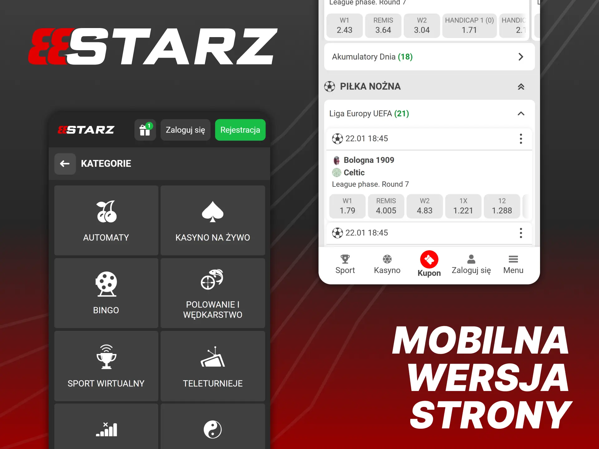 Uzyskaj pełny dostęp do platformy dzięki mobilnej wersji strony 888Starz.