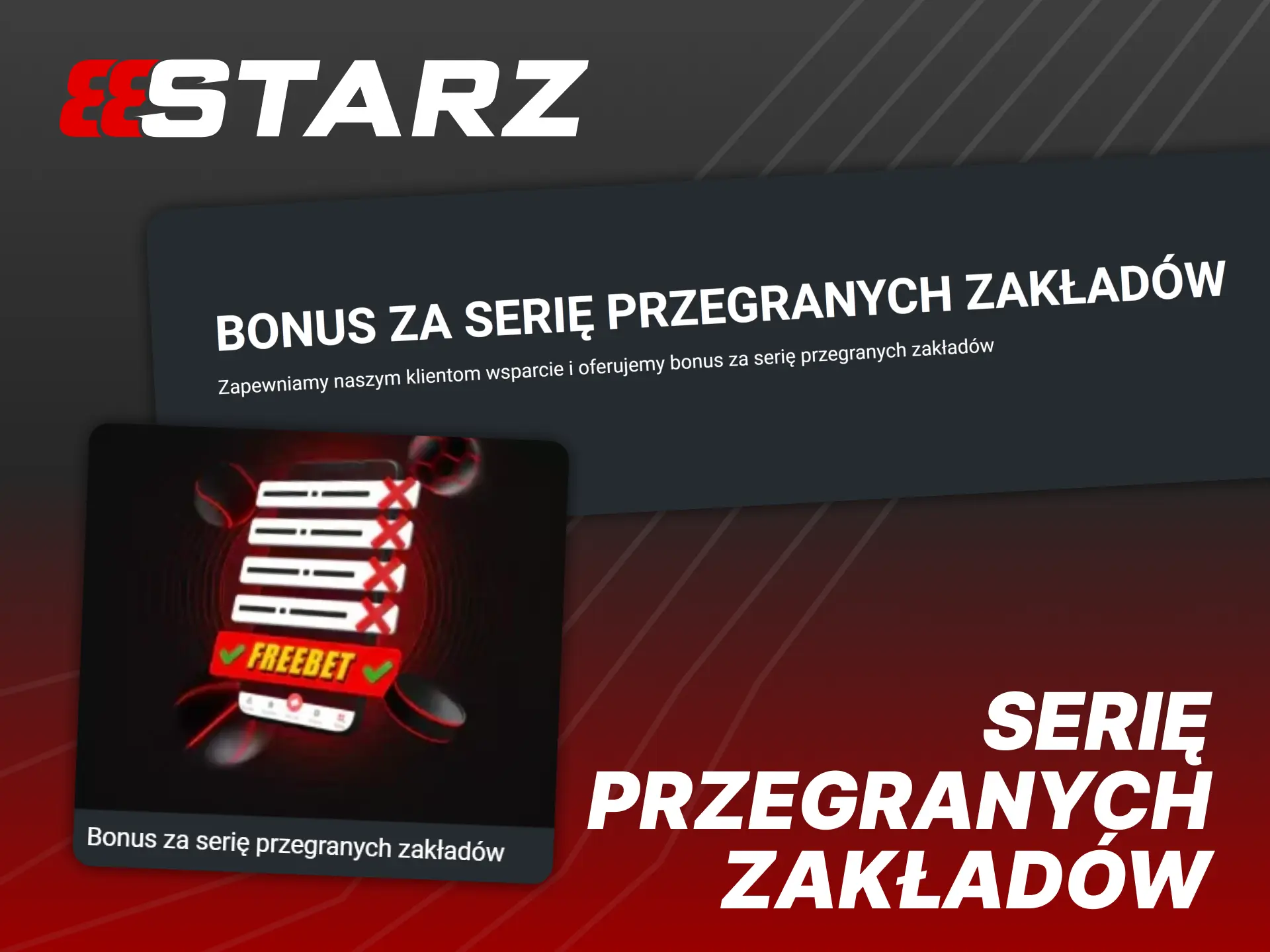 Skorzystaj z bonusu 888Starz za serię przegranych zakładów.