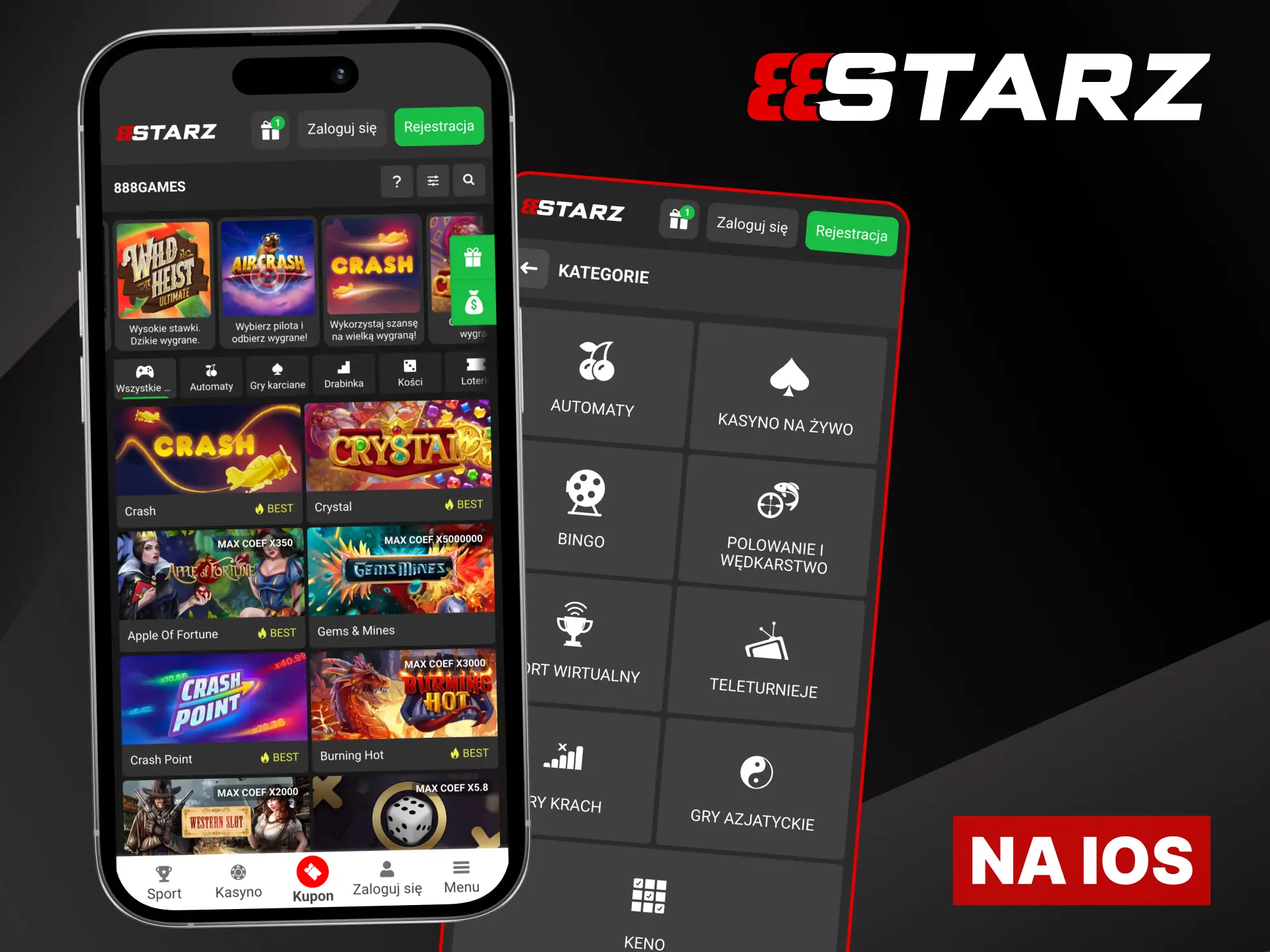 Zainstaluj aplikację 888Starz na swoim urządzeniu z systemem iOS i zacznij obstawiać.